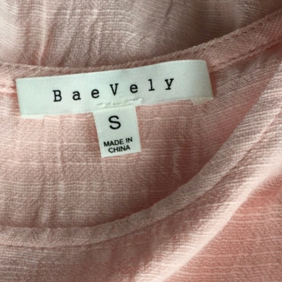 BOUTIQUE BAEVELY TIERED PEACH DRESS - Picture 4 of 4